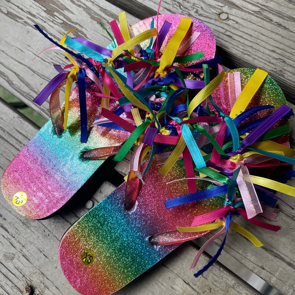 Ribbon Flip Flops